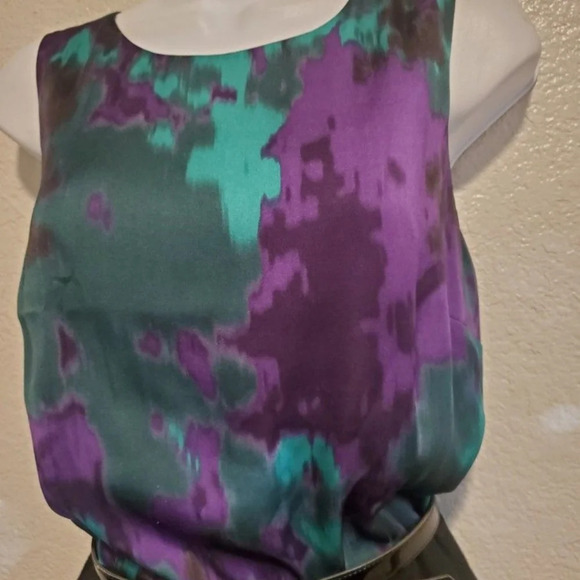 I.N.C  Sheath Sleeveless Peplum Belted Dress Blouse Pencil Skirt Combo - Picture 4 of 9